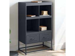 Vidaxl Móvel Alto 68x39x111,5 Cm Aço Antracite