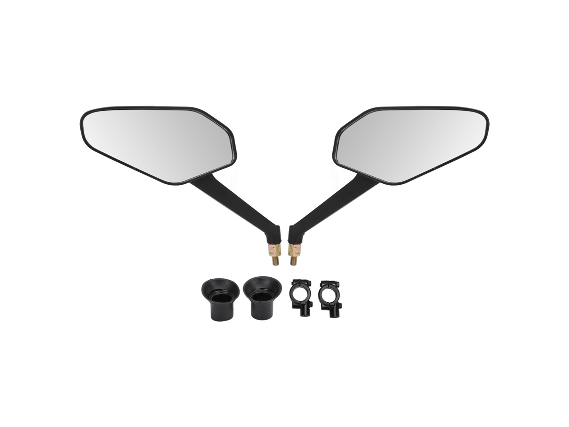 2pcs espelhos retrovisores Mali ajustáveis 360 graus, com lente resistente a riscos, para mountain bike, cidade, scooter