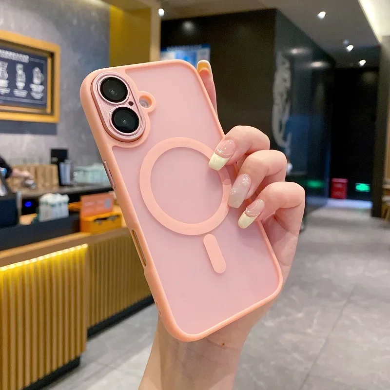 Capa Fosca Para Celular (iphone 13 Rosa), Resistente A Impactos, Com Estrutura Protetora Reforçada.