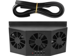 Ventilador Solar Portátil Para Carro, Para Redução De Calor E Eliminação Odores, Ventilador De Resfriamento Para Janela