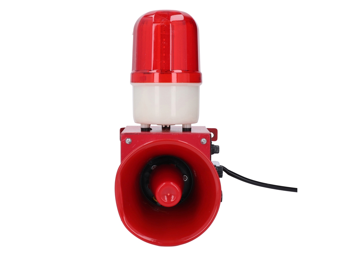 Alarme Industrial Auditivo E Visual Laxiscreed Com 9 Sons Diferentes E 130db De Potência
