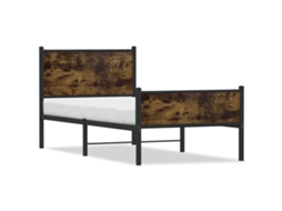 Bed Frame, Bed Frames Vidaxl Marrom Aço (75 X 190 Cm)