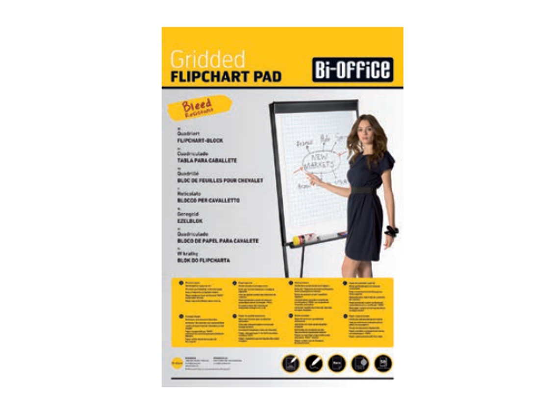 Papel Quadriculado Euro Bi-Office 60Gr.