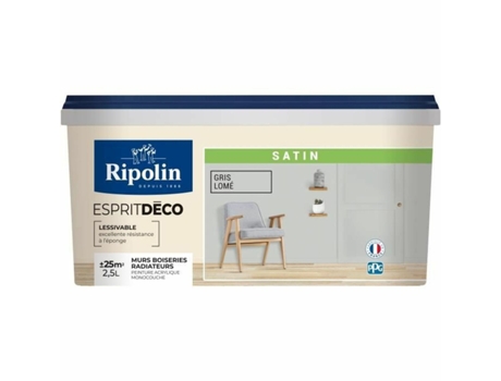 Tinta De Primário Ripolin Cinzento Acetinado 2,5 L