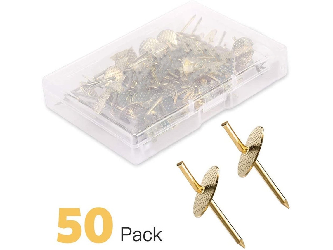 Kit Com 50 Peças De Pregos Florais Estilo Alemão Para Pendurar Quadros, Suporte Aço Inoxidável, Ganchos Espelhos E Outros Objetos -aquaforge