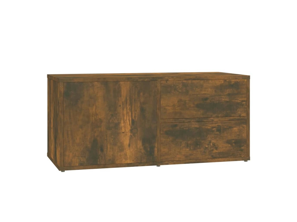 Tv Cabinet, Tv Cabinets Vidaxl Marrom Madeira Processada (n/a)