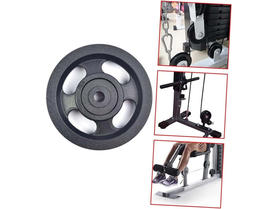 Kit De Polias Para Academia Com 5 Peças, 100 Mm Diâmetro, Durável,
