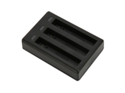 Carregador De Bateria 3 Slots Para Insta 360 One X2 Com 2 Baterias De Substituição E Cabo Type C