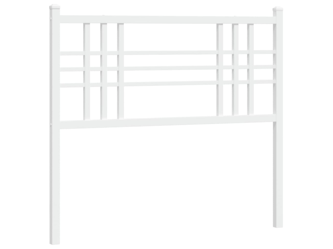 Cabeceira de substituição de 100 cm em metal branco, exclusiva da MAISON.
