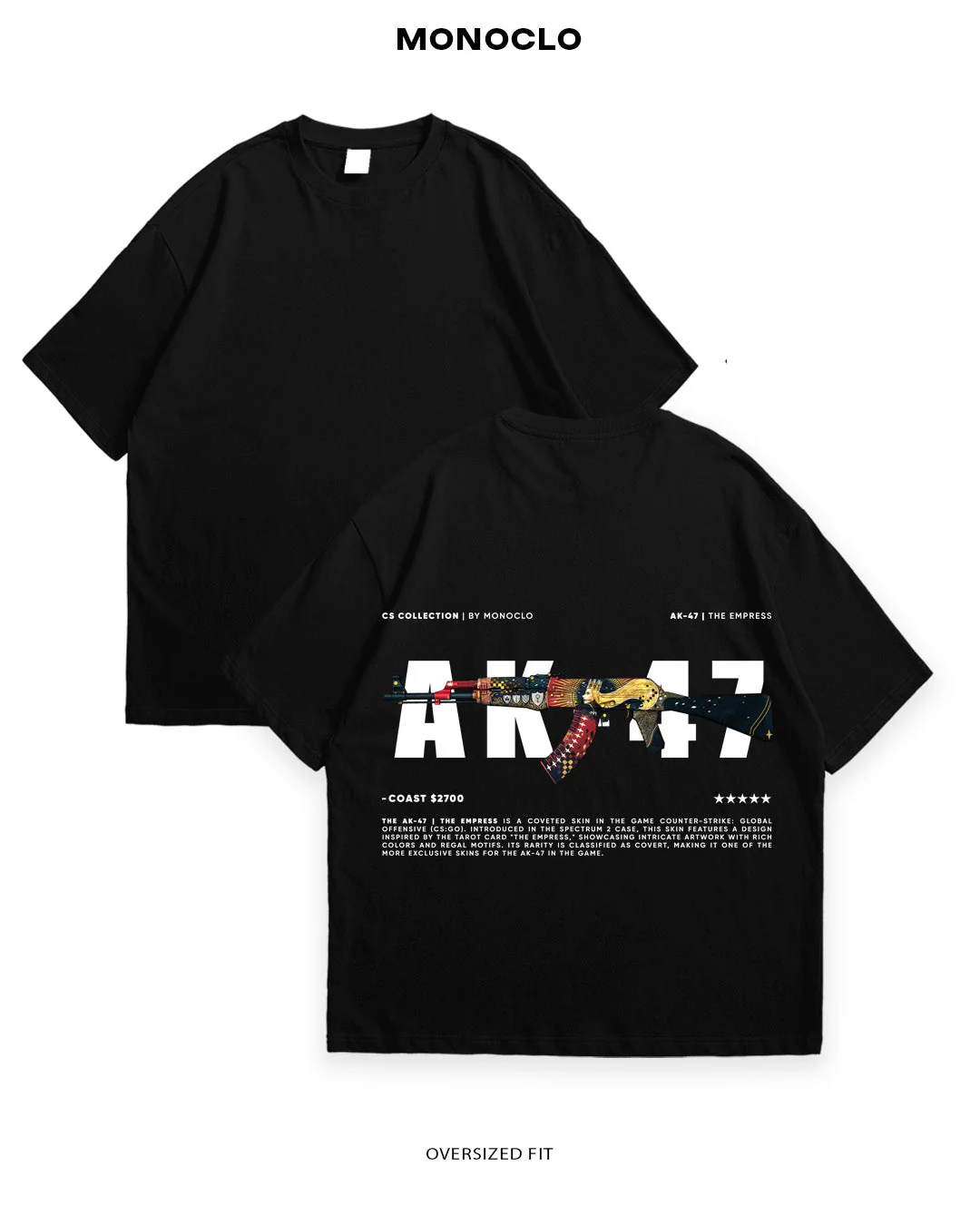 T-shirt Rockinstone Monoclo Ak-47 | The Empress(m)