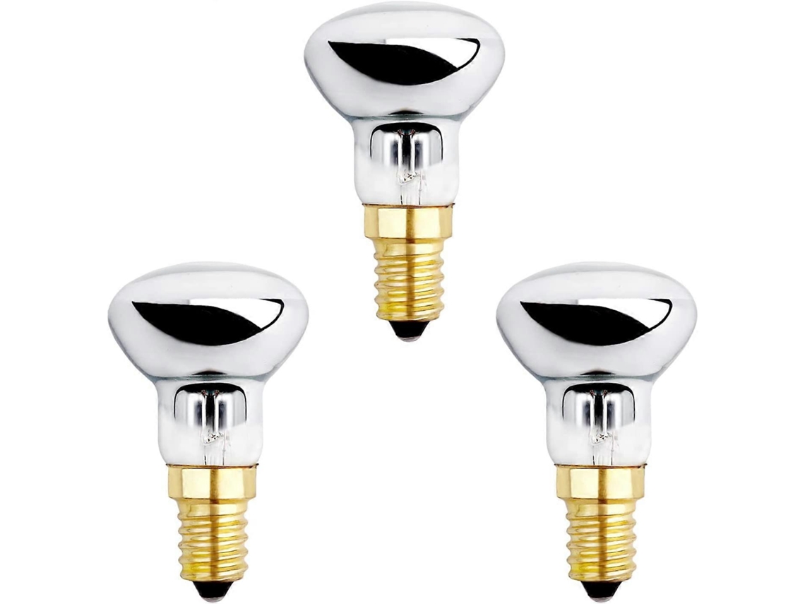 Omni bombilla Lava E14 R39 25w, Regulável, Branco Quente 2600k, 250lm, para Lâmpadas de Bolhas, Foguete e Glitter, Pacote de 3