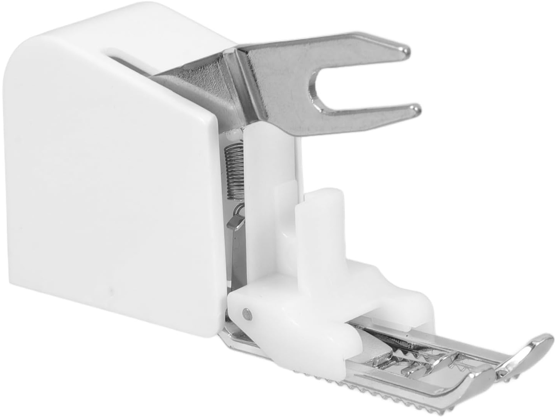 Calcador Elétrico Sincronizado Em Metal Branco Para Máquina De Costura
