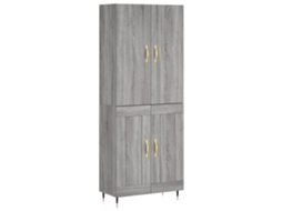 Guarda-roupa alto em madeira Sonoma Cinza, exclusivo da Maison (69,5 x 34 x 180 cm)