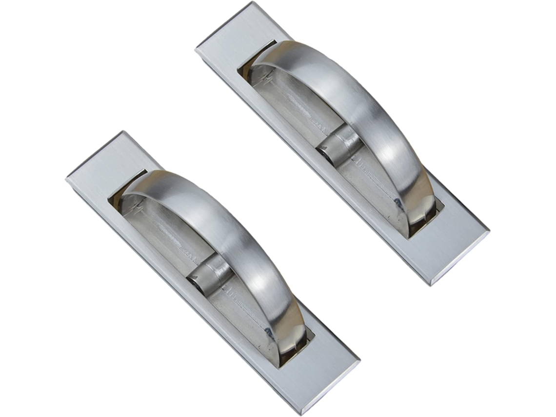 Conjunto De 2 Puxadores Gaveta Embutidos, Para Montagem Em Superfície, Com Abertura Livre, Para Armários, Guarda Roupas