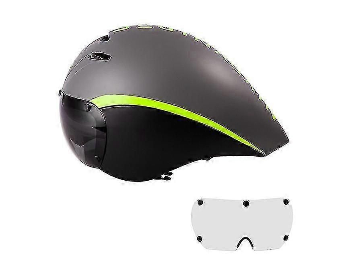 Aero Goggles TAISHENGDA, capacete de triathlon, road bike, com lente, equipamento de ciclismo