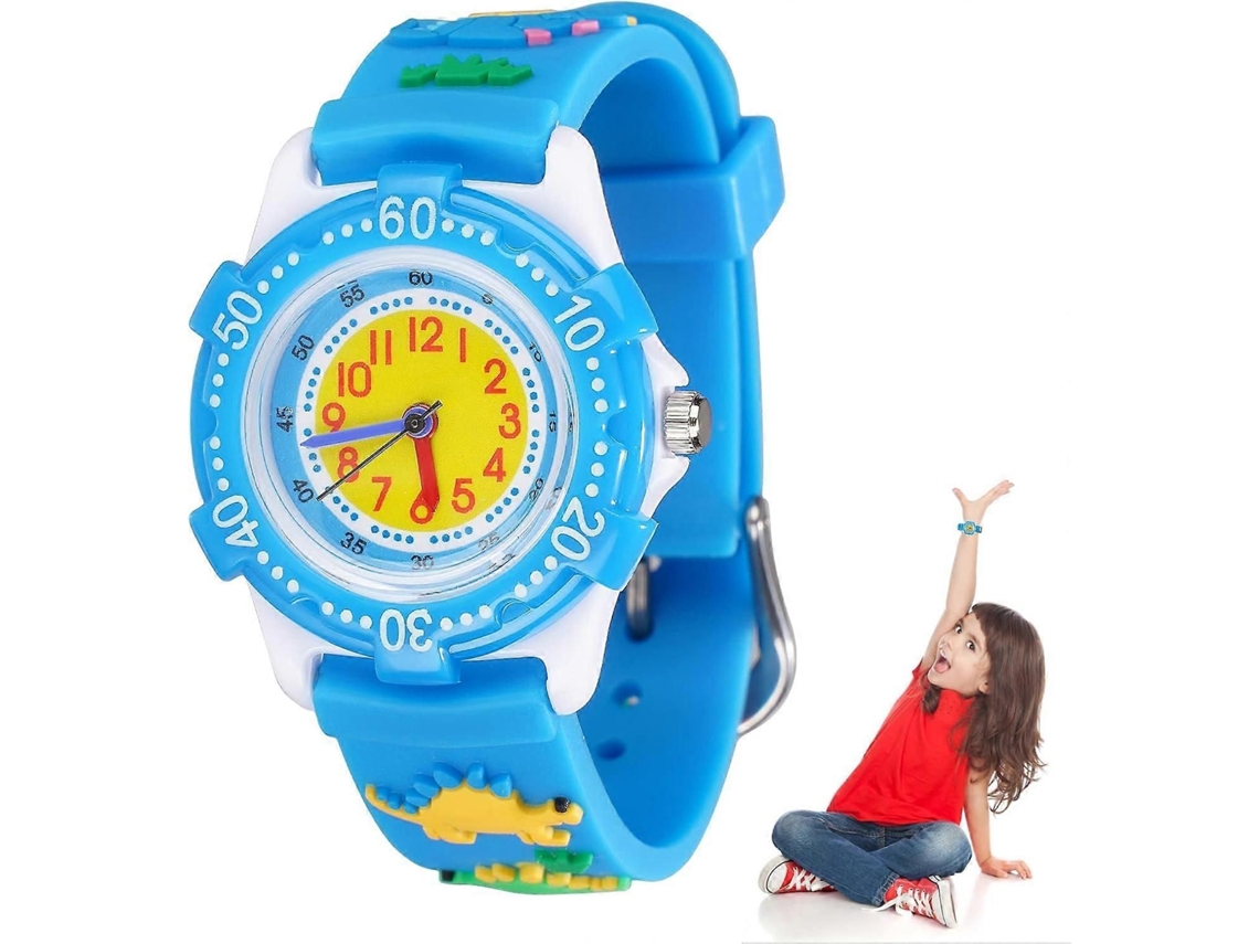 Relógio Infantil para Meninas com Pulseira de Silicone 3d, Pulso Desenho Animado, Ba Nda Brinqued GOKOCO