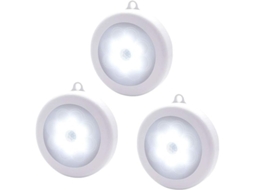 Luzes noturnas Nova Line com sensor de movimento, conjunto de 3, sem fio, bateria, para quarto 2025 S/MARCA