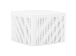 Vidaxl Mesa De Apoio 54x54x36,5 Cm Plástico Branco