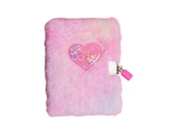 Diário Secreto Para Meninas, Diário Rosa Com Cadeado | Diário De Pelúcia Em Formato De Coração Com Chave, Vayotoy