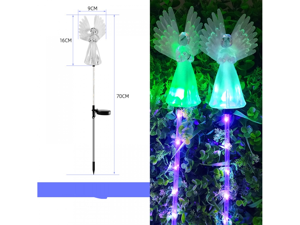 Luminárias Solares Externas, Conjunto com 2 Unidades AQUAFORGE