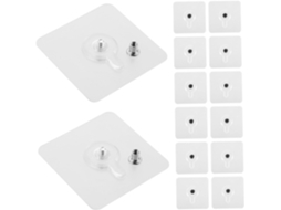 Conjunto De 20 Ganchos Adesivos Parede, Sem Necessidade Furar, Ideais