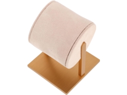 Suporte Vertical Nuobesty Em Metal Bege Para Joias E Relógios, Com Design Exclusivo Em Formato De Barra.