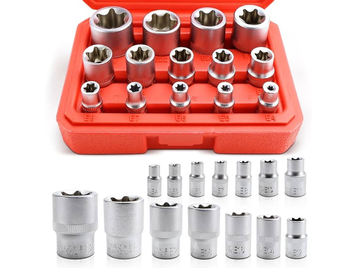 Conjunto De 14 Chaves De Caixa De Torx Exteriores