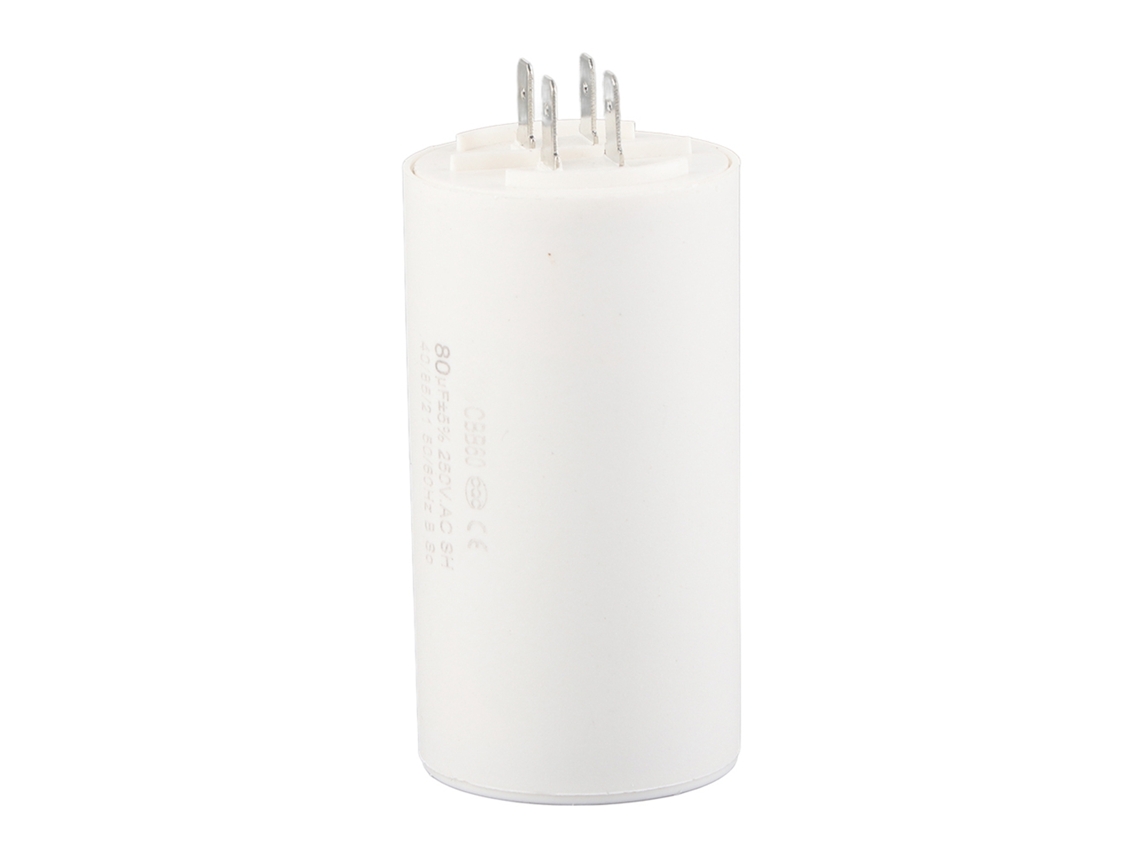 Capacitor De Funcionamento Cbb60 Cilíndrico Ac 250v 80uf Para Motor Bomba