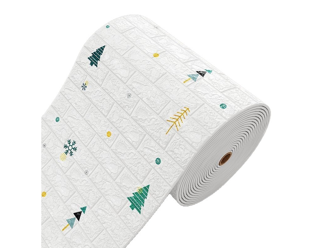 Rolo De Adesivo De Parede 3d "árvore De Natal" (5m X 0,7m) — Papel De Parede Autoadesivo Para Decoração De Paredes E Paredes Decorativas.