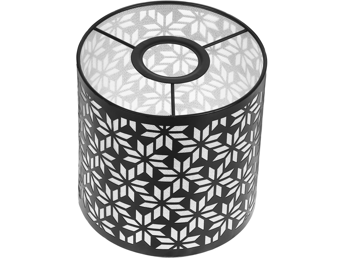 Abajur Decorativo de Ferro Moderno Antirreflexo, Ideal para Quarto e Sala de Estar. Ampla Cúpula de Metal. SFUSHOS