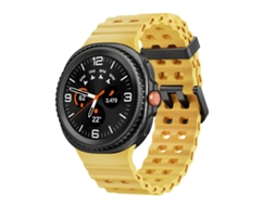 Bracelete Silicone com Fecho de Liberação Rápida Estilo Oceano Amarelo para Samsung Galaxy Watch 8/8 Classic XIAOMOYU