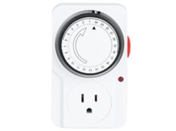 Tomada Temporizadora Mecânica Laxiscreed Para Aquário 125v Padrão Eua Com Temporização Cíclica