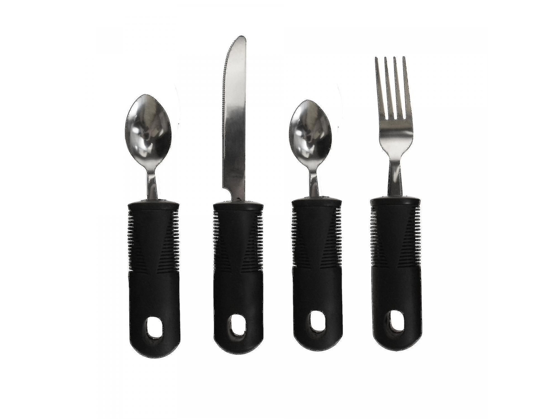Talheres Ergonômicos, Conjunto Com 4 Peças.
