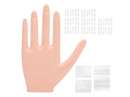 Mão De Prática Para Manicure Com Dedos Detacháveis E Pontes De Unhas Realistas Para Treinamento Diy E Salão De Beleza