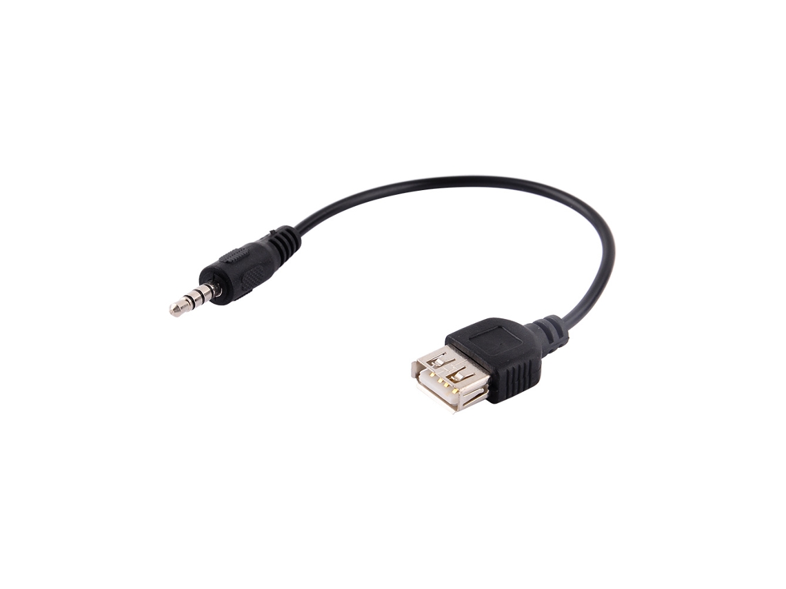 Cabo Adaptador Conversor De Áudio Aux Macho 3.5mm Para Usb 2.0 Fêmea M/f Para Carro Mp3