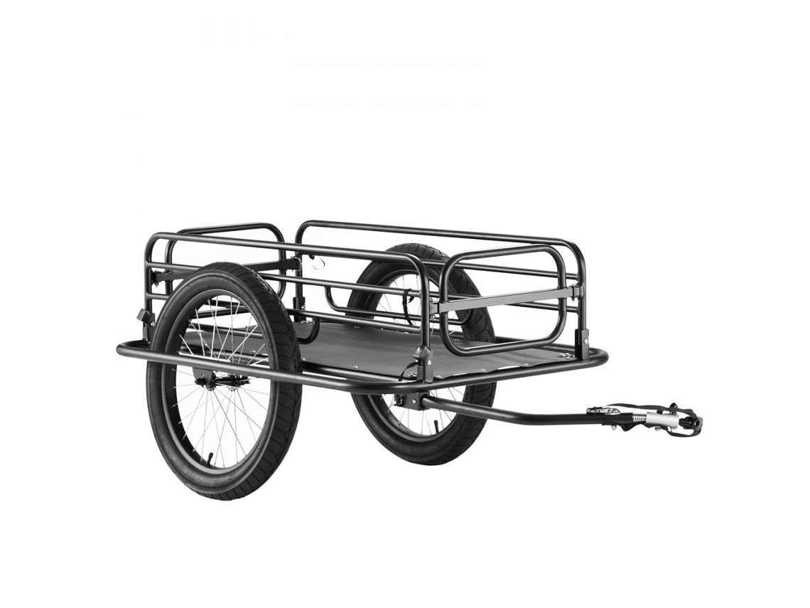 Reboque De Bicicleta Dobrável 125kg Com Rodas Grandes Tekmaquinas