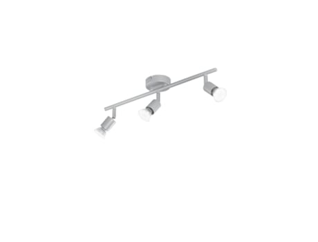 Spot Cooper em Metal Prateado com Três Difusores Ajustáveis ??E Lâmpadas Incluídas FAN EUROPE LIGHTING
