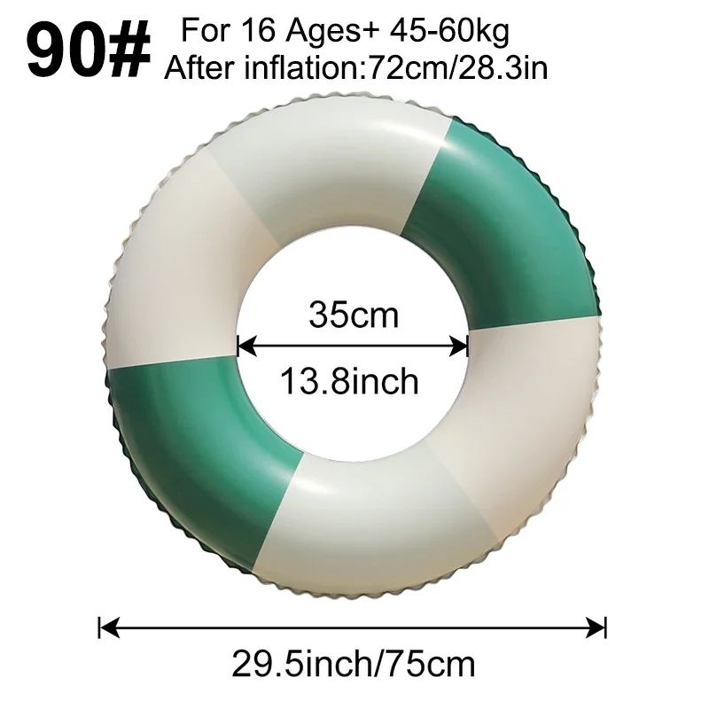 Boia Inflável Para Piscina (verde Escuro 90) Para Adultos, Ideal Para Mulheres No Verão.