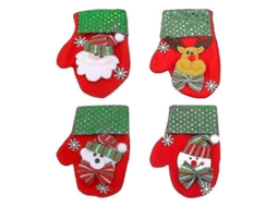 Conjunto De 4 Sacolas Para Talheres E Doces De Natal Em Formato De Meia Nostalgia88