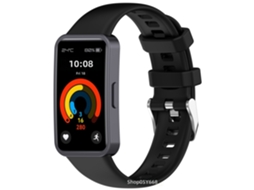 Pulseira de Silicone Compatível com Huawei Band 10/9/8, Fivela Prateada CHABERLU