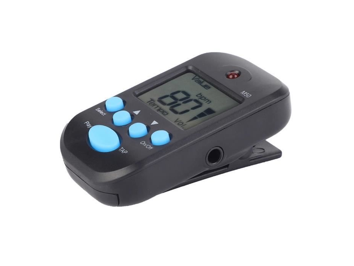 Digital Tempo Mini Lcd Digital M50 Metrônomo Beat Tempo Guitarra Acessório de Música Portátil