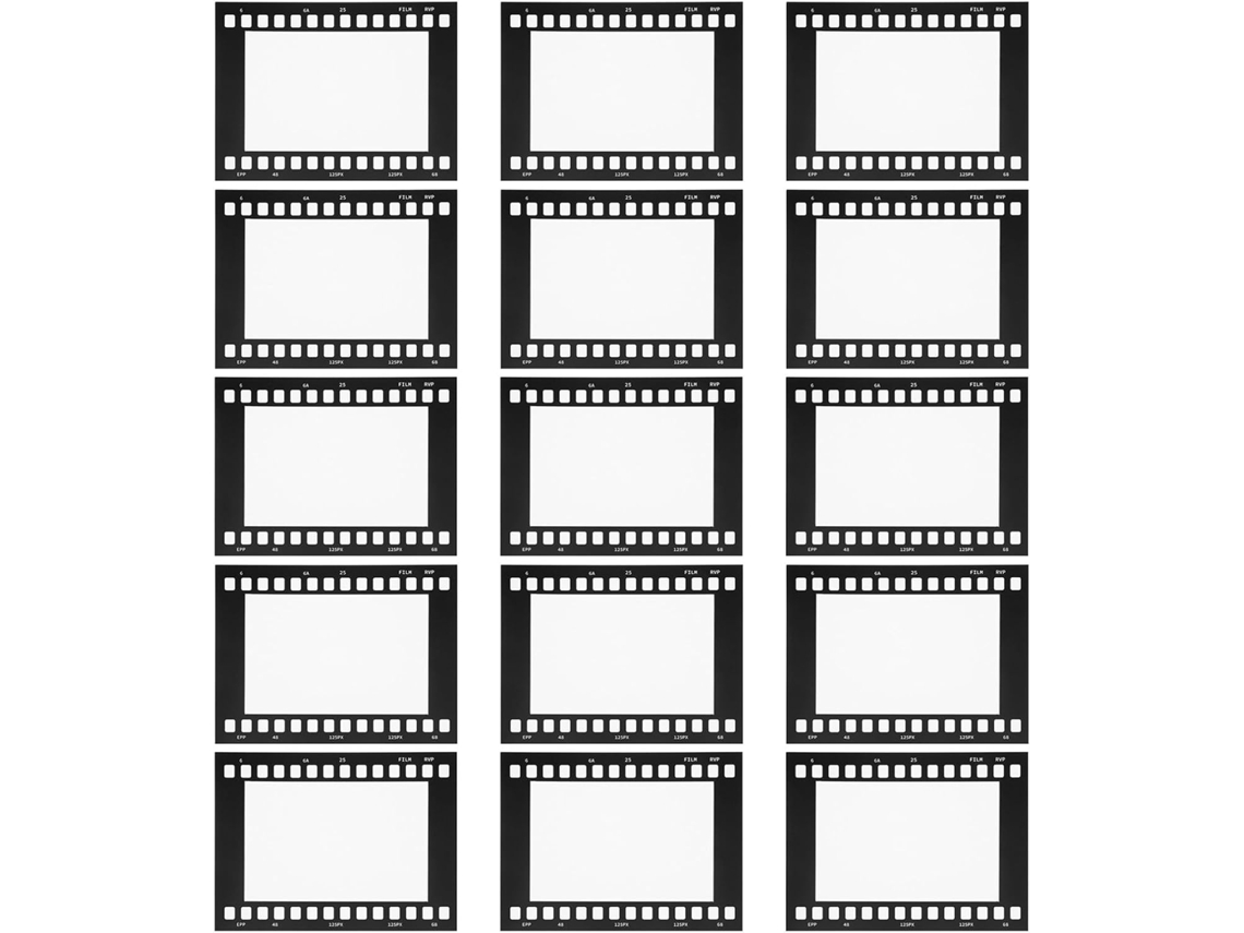 Conjunto De 15 Molduras Vintage Em Formato Tira Filme, Feitas De Papel, Com Fácil Montagem, Ideais Para Estúdios