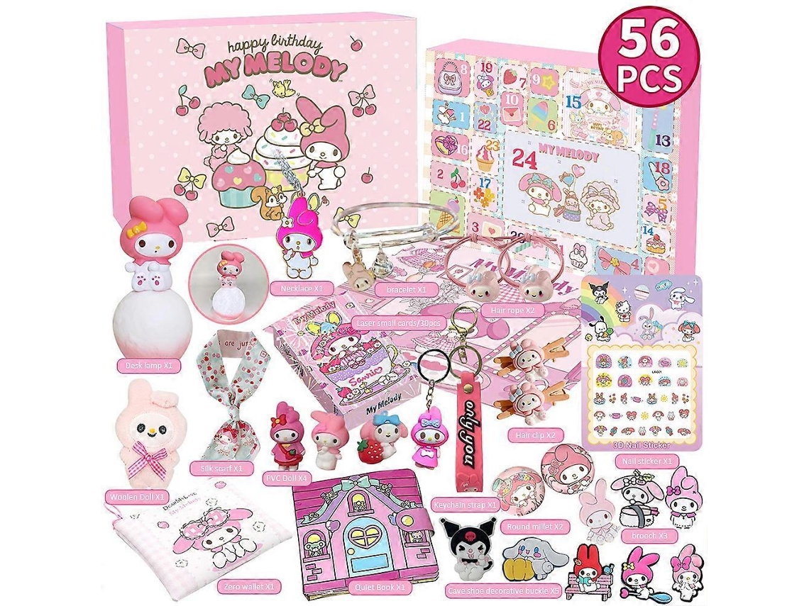 Calendário Do Advento 2024 Com Kuromi, My Melody, Cinnamoroll Da Sanrio Acessórios De Brinquedo Para Crianças E Meninas Presen Aquaforge