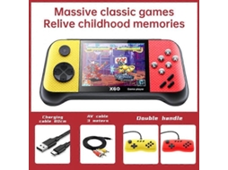 X12 Plus Retro Handheld GOKOCO, Suporte Oito Emuladores, Saída AV e Áudio
