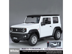 Réplica Em Escala 124 Do Suzuki Jimny, Modelo De Carro Em Liga Metálica, Veículo Off Road Em Metal Fundido. Mdug (branco)