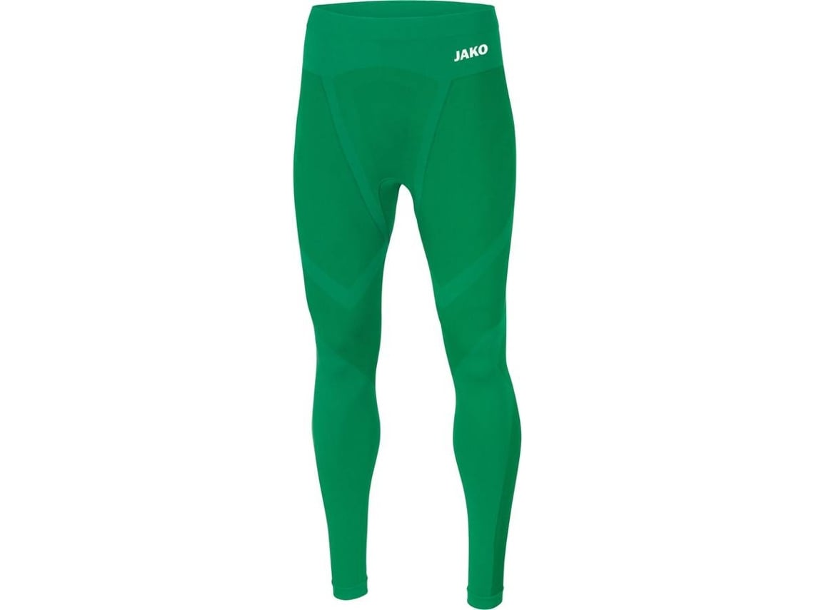 Leggings para Unissexo JAKO long Comfort 2.0 Verde para Futebol (XS)