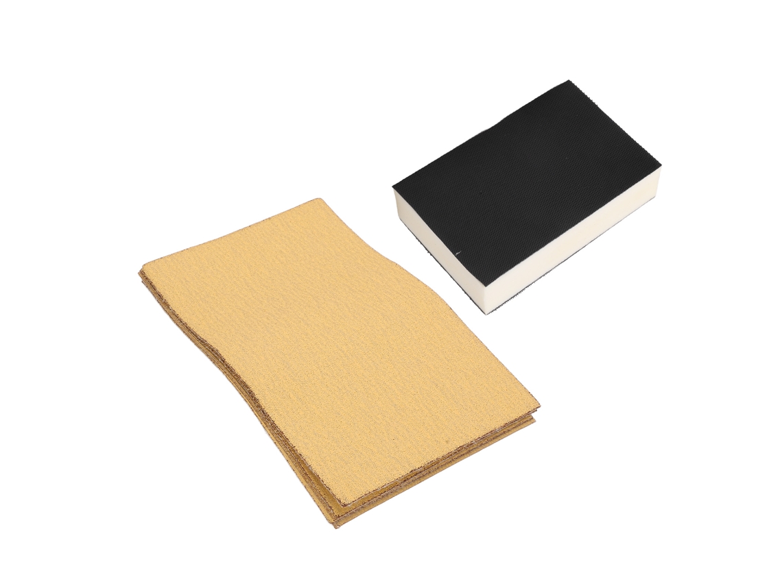 Laxiscreed Kit De Lixas Para Madeira Com 7 Blocos De Lixamento E Papel Abrasivo De Alta Qualidade