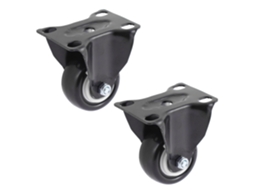 Rodízio Giratório Fixo Aexit Com Placa, 2", Diâmetro Xi813333g616780e, Plástico, Preta