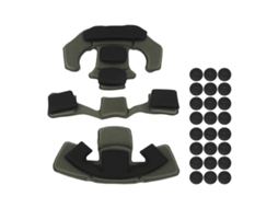 Ycnm-kit 3 Espumas Proteção Capacete Moto Verde Od