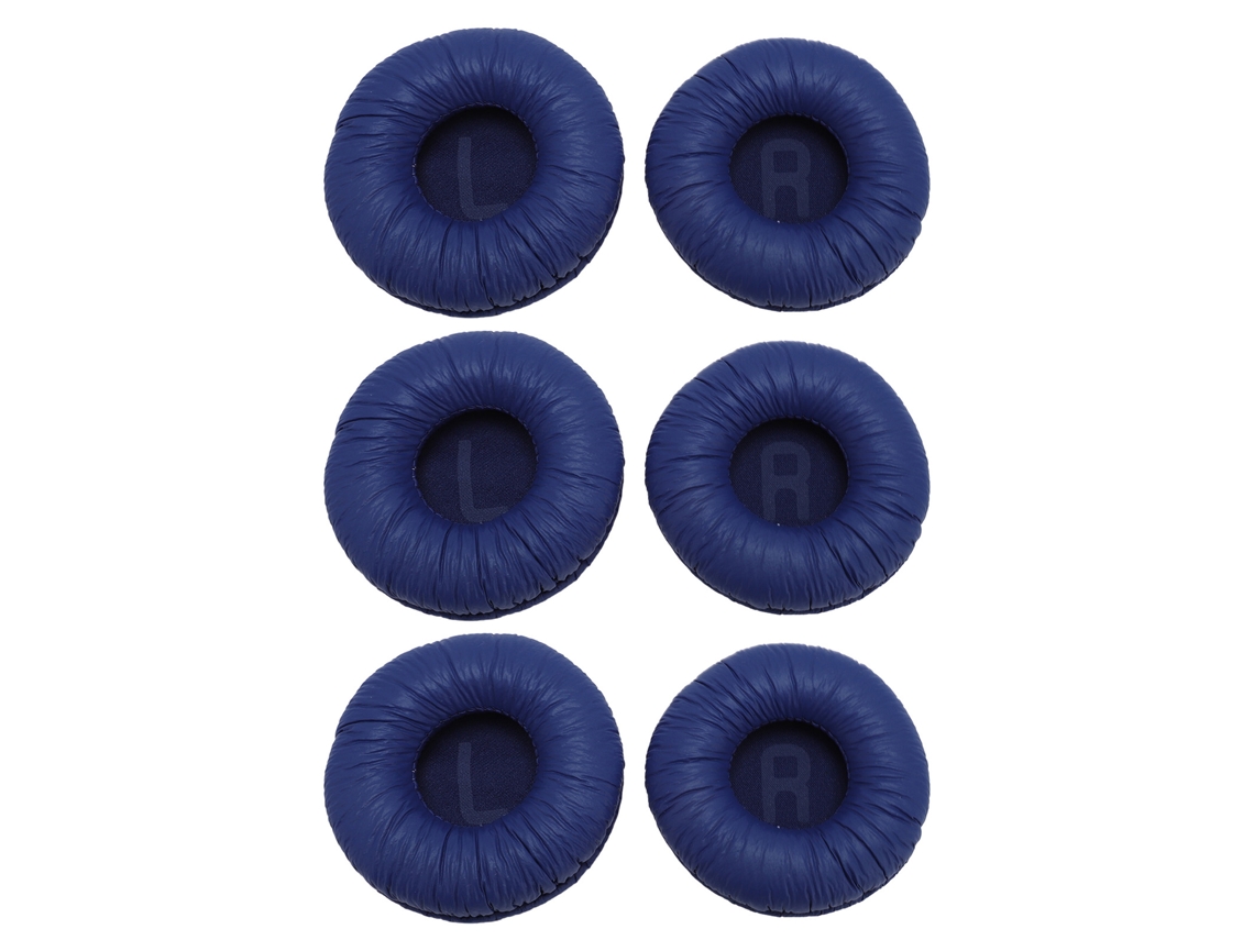 Conjunto de 6 Almofadas para Ouvido de Headset Mali com isolamento de ruído para Tune 600btnc 660nc 510bt T450bt T500bt Azul
